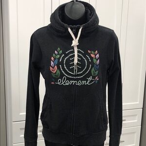 Element Zip-Up Hoodie – Women’s Small – Charcoal Grey